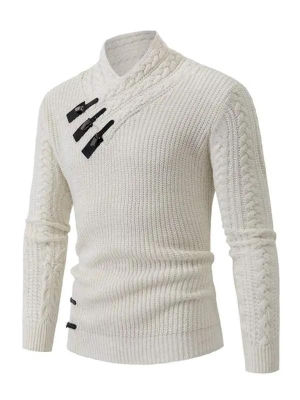Apparel - Cozy Autumn-Winter Men's Sleeveless Cable Knit Pullover Swea - Men Shirts | MENLL